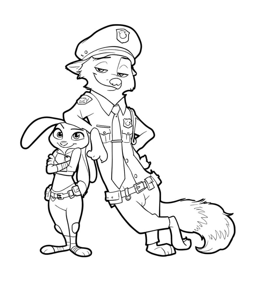 Zootropolis 2 Nyomtatásra Boyama Sayfası