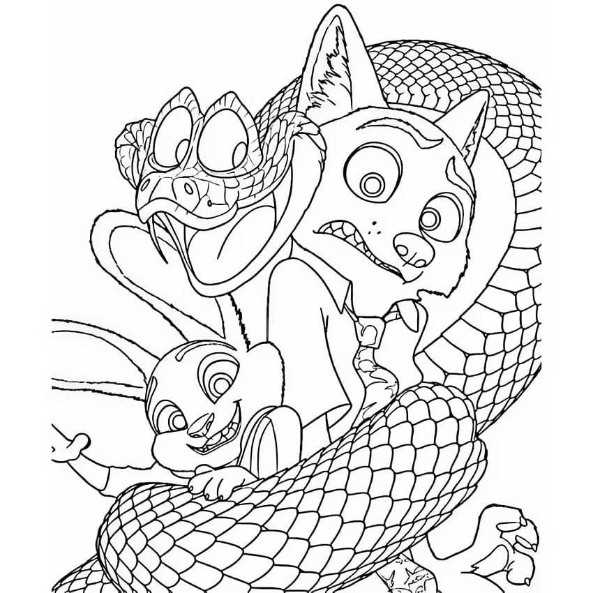 Zootropolis 2 Nyomtatható Gyerekeknek Boyama Sayfası