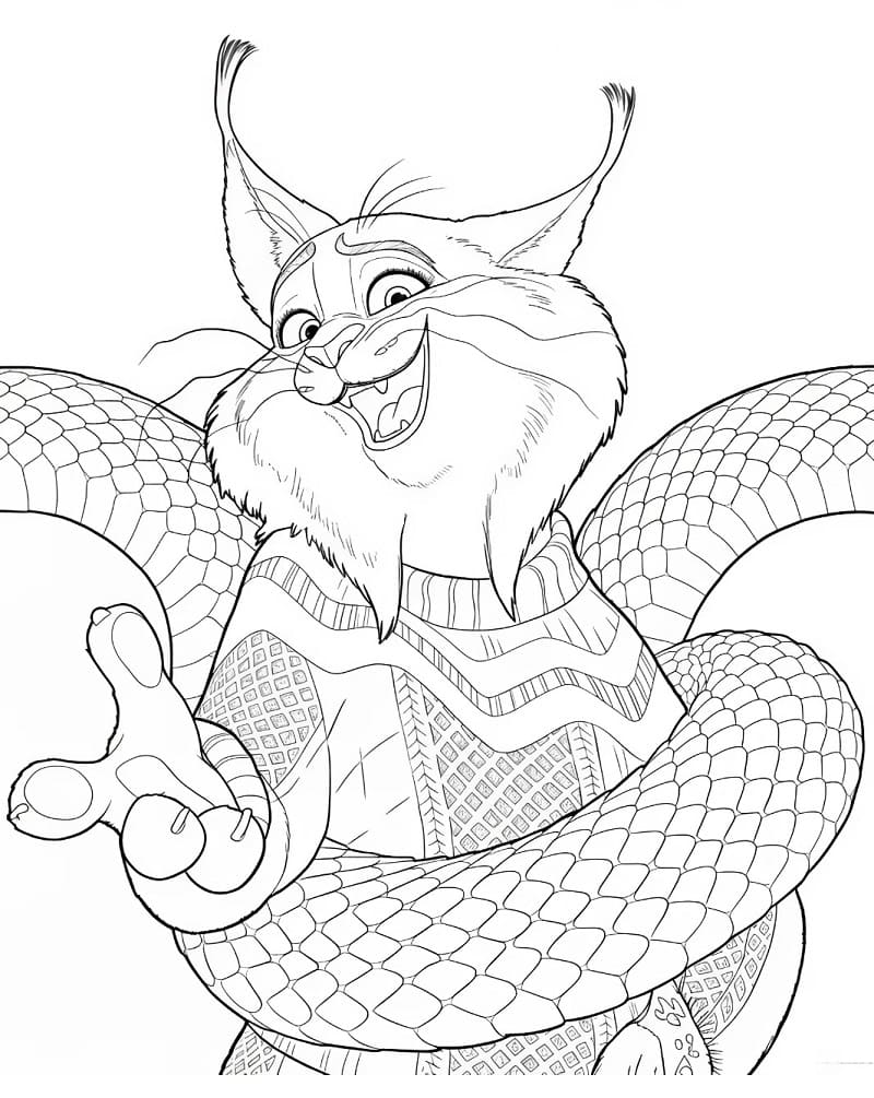 Zootropolis 2 Pawbert Lynxley Boyama Sayfası