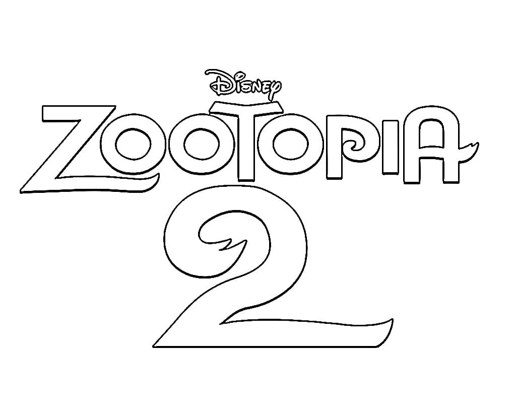 Zootropolis 2 logosu Boyama Sayfası
