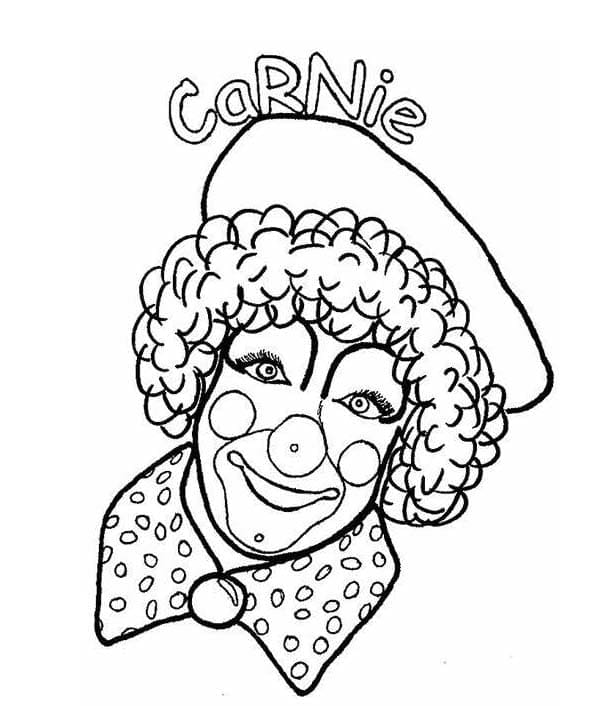 6 Yaş Çocuklar İçin Palyaço Boyama Sayfası