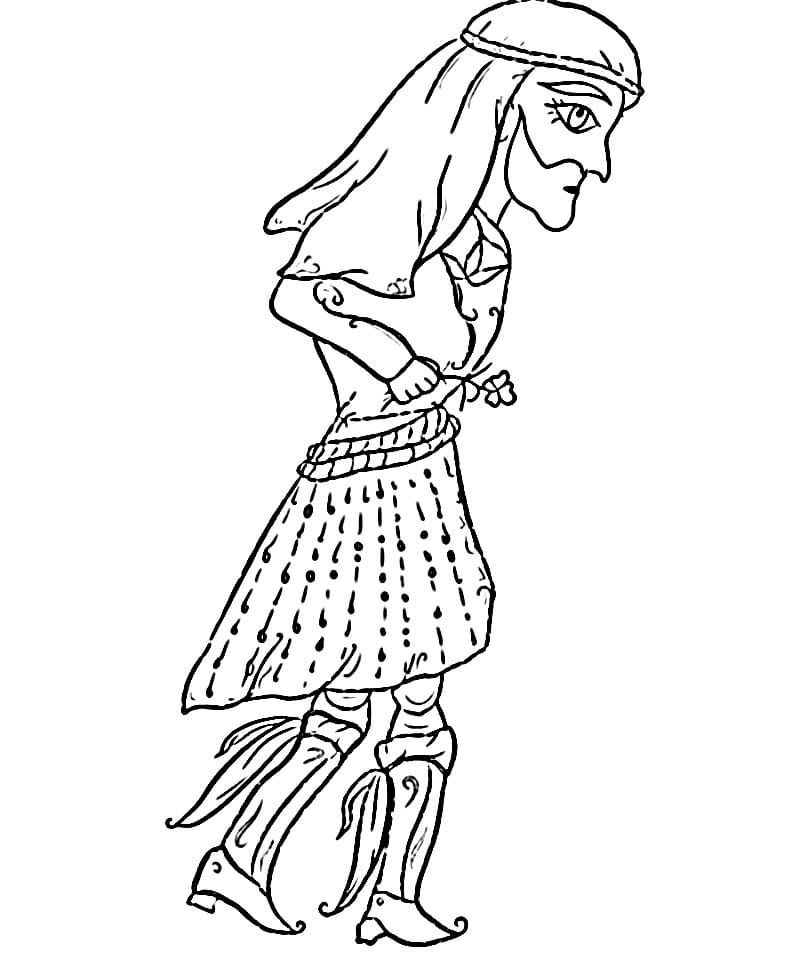 Animasyonlu Karagöz ve Hacivat Boyama Sayfası