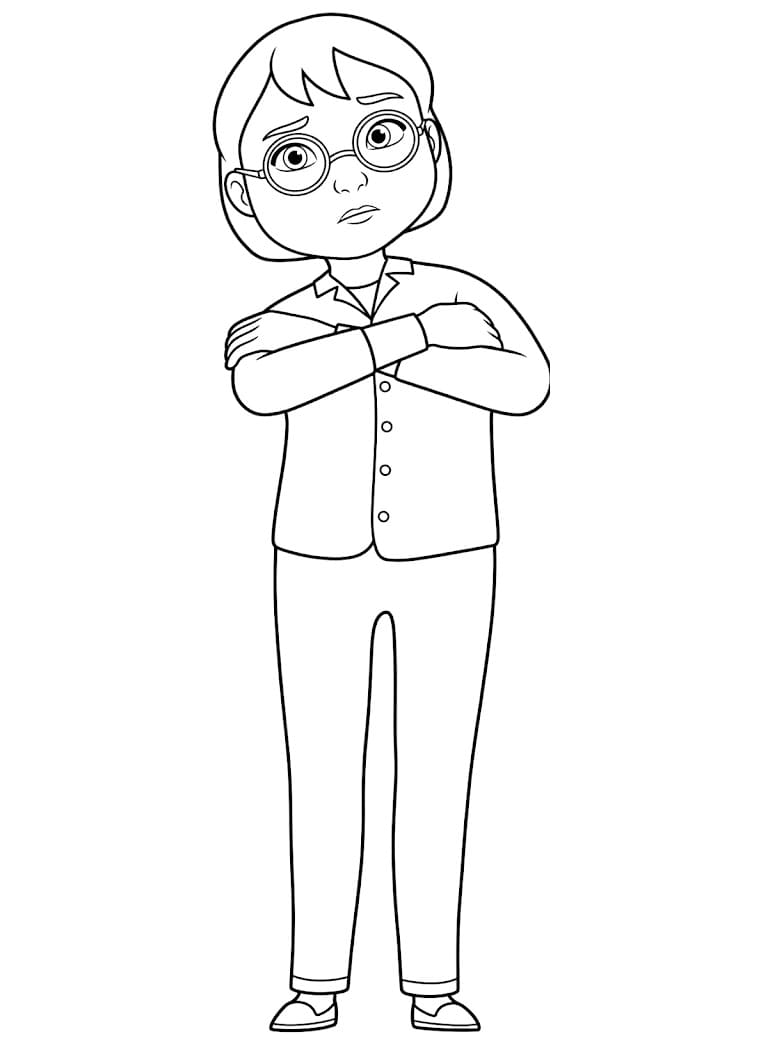 Bedava Çocuklar İçin Elif ve Arkadaşları Boyama Sayfası