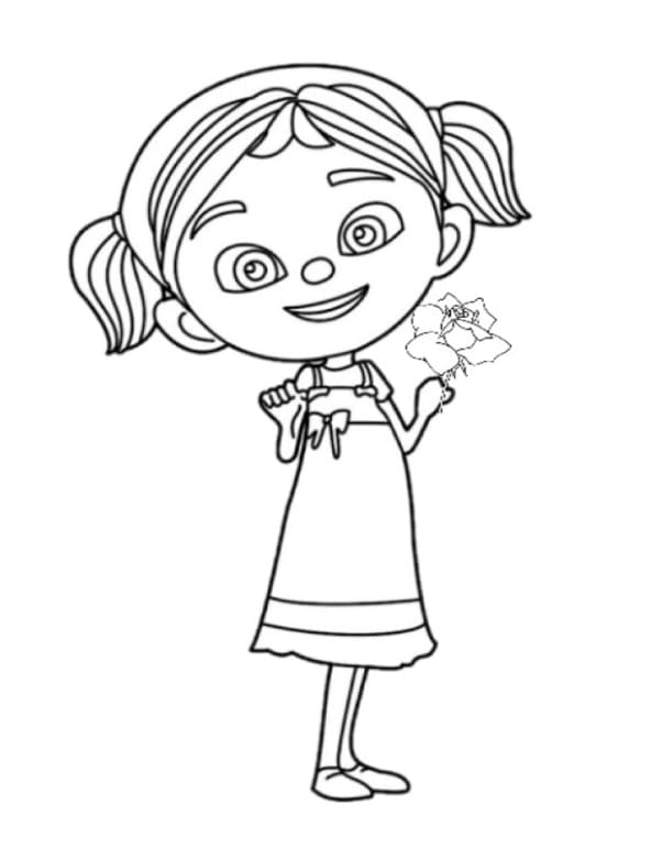 Bedava Elif ve Arkadaşları Resim Boyama Sayfası