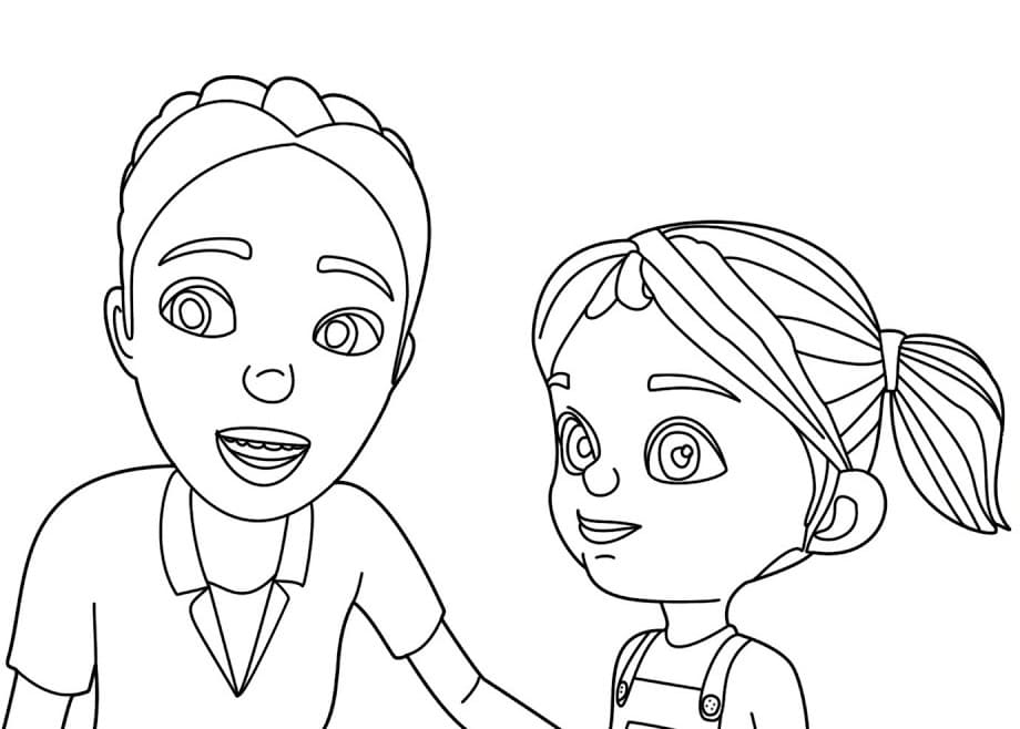 Bedava Elif ve Arkadaşları Yazdır Boyama Sayfası