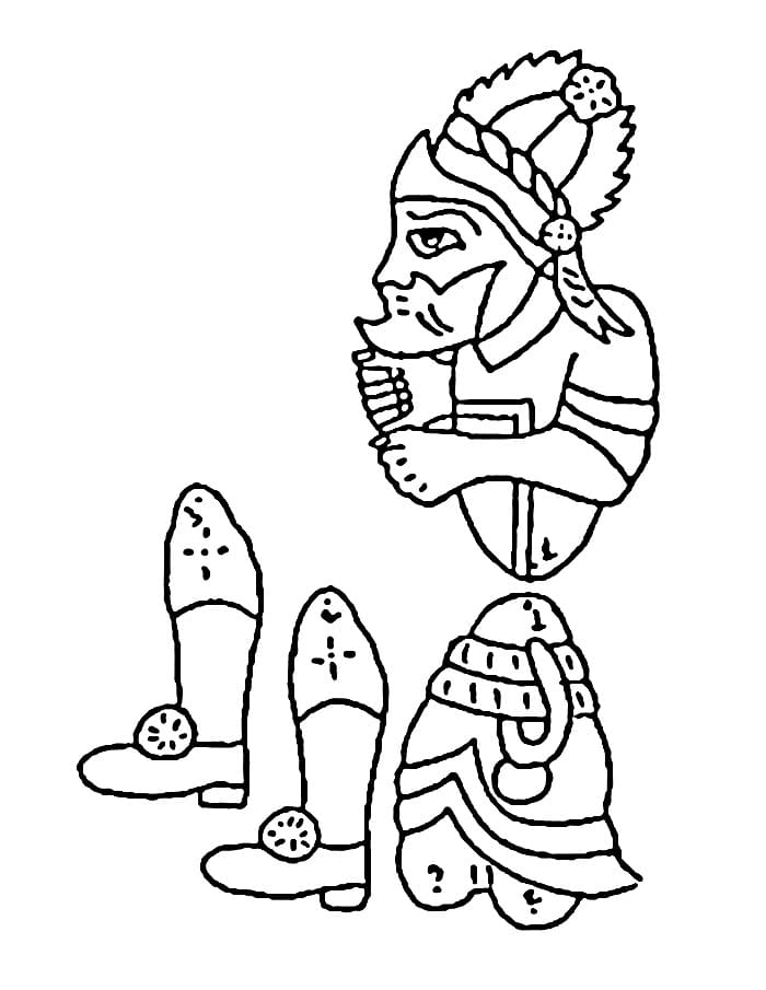 Bedava Karagöz ve Hacivat Yazdır Boyama Sayfası