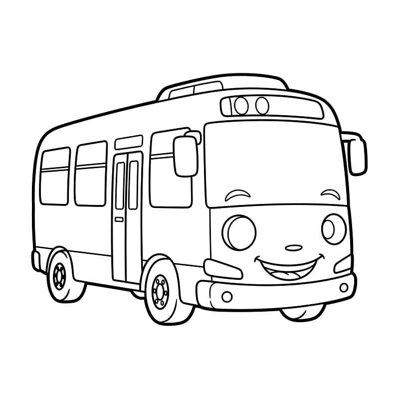 Bedava Otobüs Yazdır Boyama Sayfası
