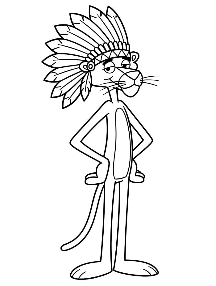 Bedava Pembe Panter Yazdır Boyama Sayfası