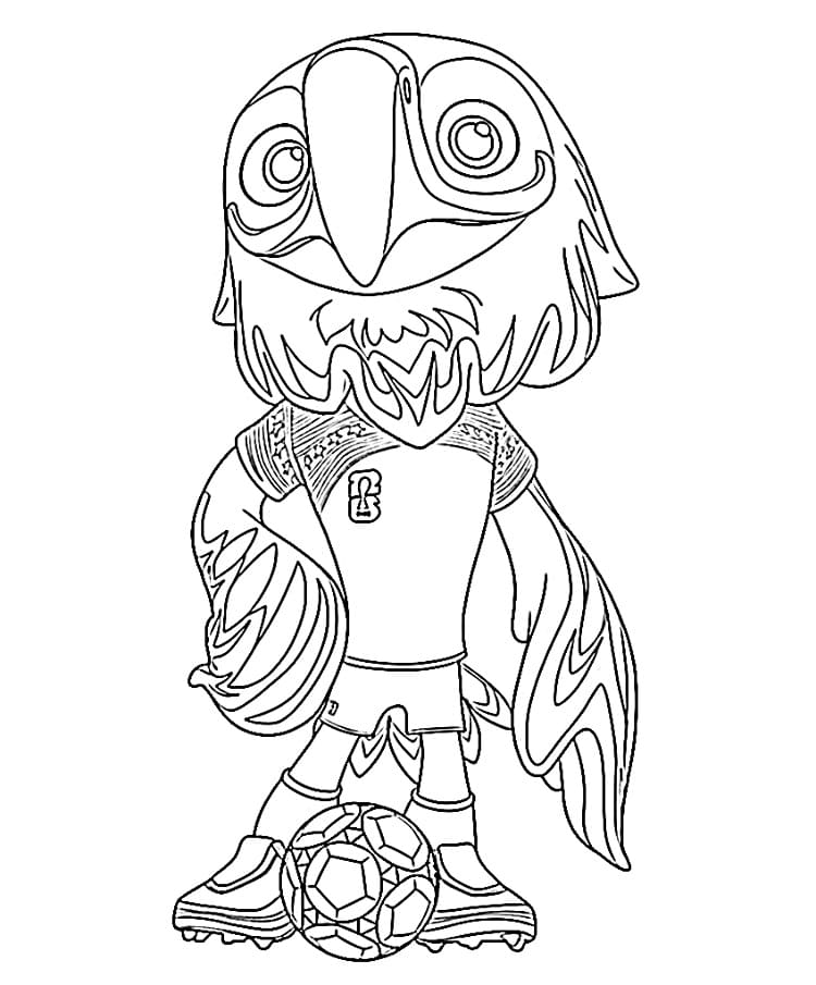 Bedava Yazdırılabilir Dünya Kupası 2026 Boyama Sayfası