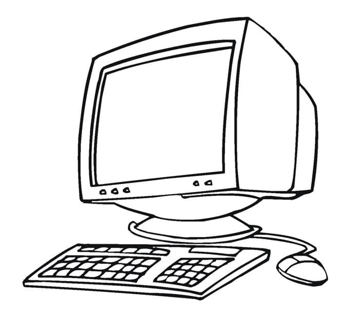 Bilgisayar Ücretsiz Resmi Boyama Sayfası