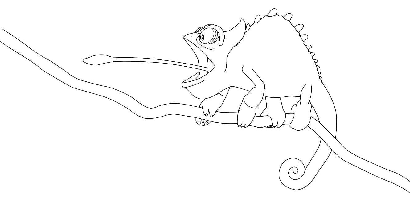 Bukalemun (1) Boyama Sayfası