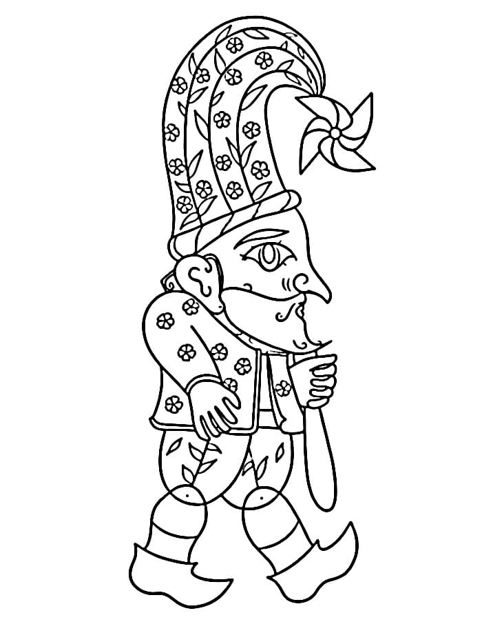 Çizgi Karagöz ve Hacivat Boyama Sayfası