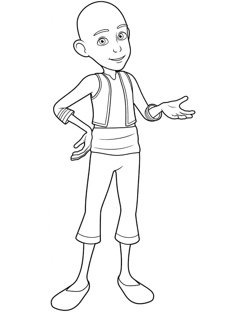 Çocuk Elif ve Arkadaşları Yazdırılabilir Boyama Sayfası