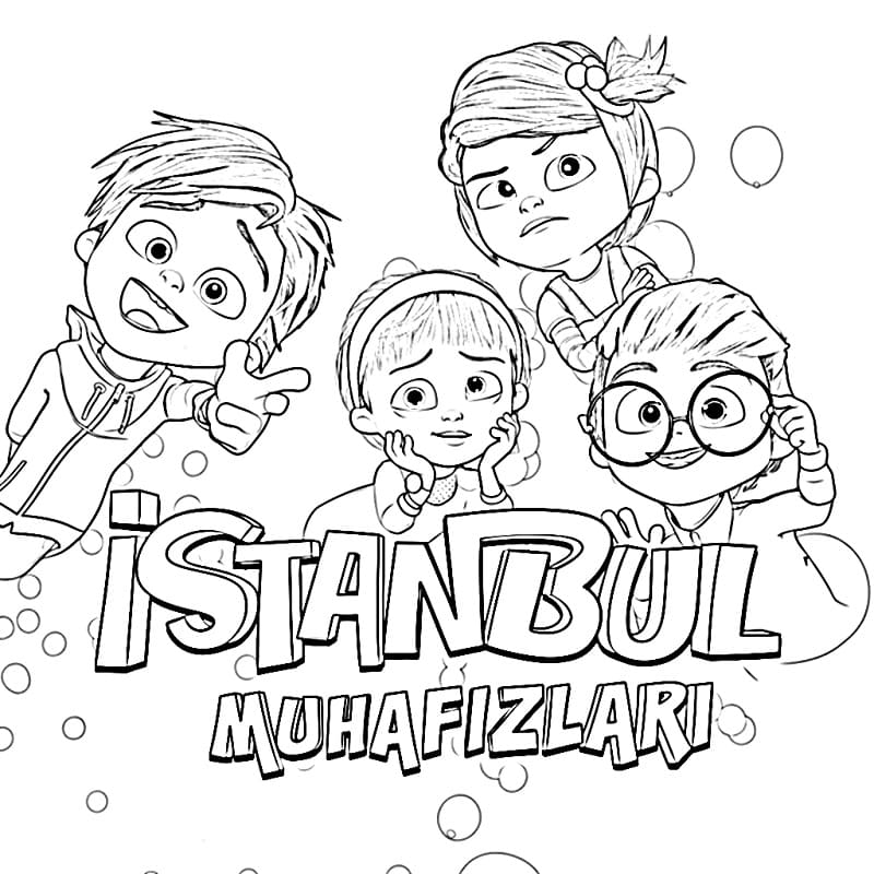 Çocuk İstanbul Muhafızları Yazdırılabilir Boyama Sayfası