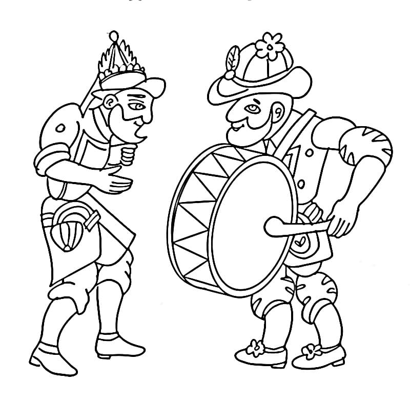 Çocuklar İçin Karagöz ve Hacivat Boyama Sayfası