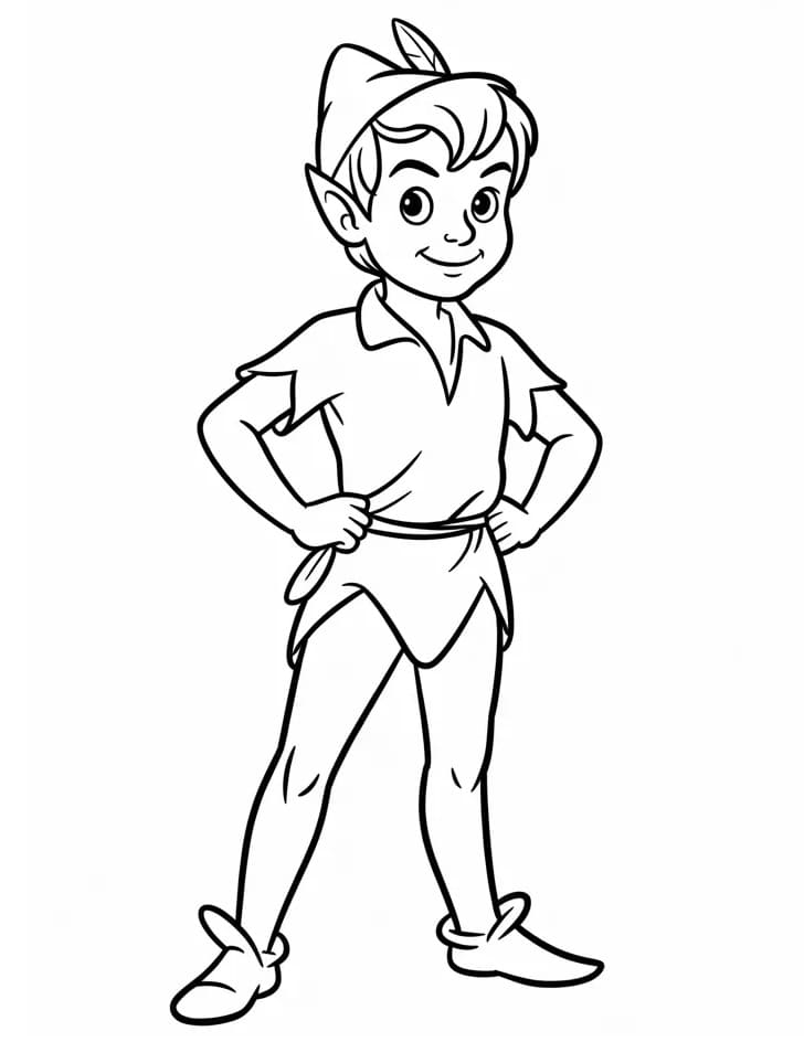 Disney Peter Pan Boyama Sayfası