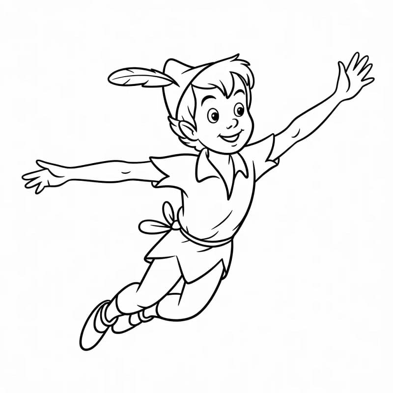 Disney'den Peter Pan Boyama Sayfası