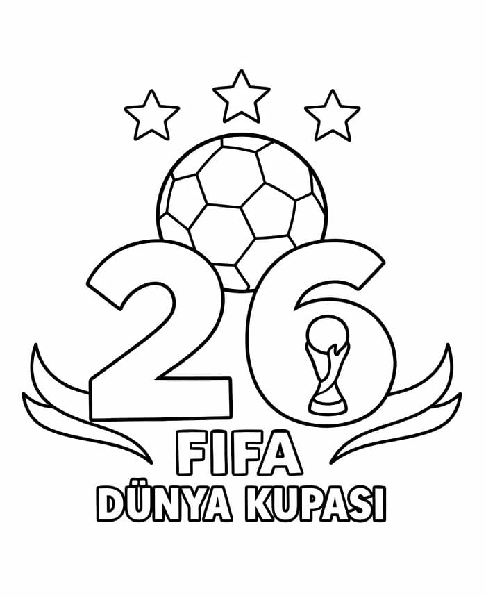 2026 FIFA Dünya Kupası Boyama Sayfaları
