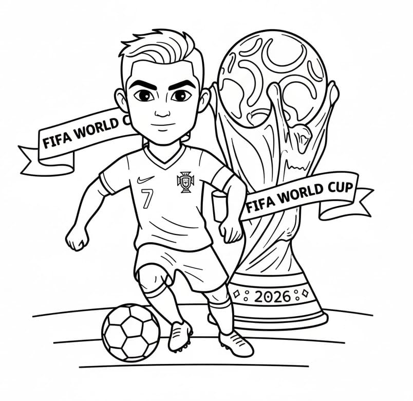 Harika Dünya Kupası 2026 Boyama Sayfası