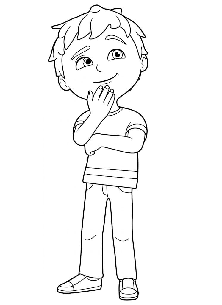 Hediye Elif ve Arkadaşları Boyama Sayfası