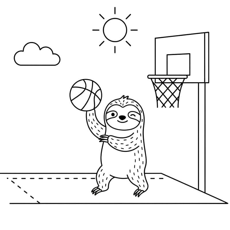 Hediye Tembel Hayvan Boyama Sayfası