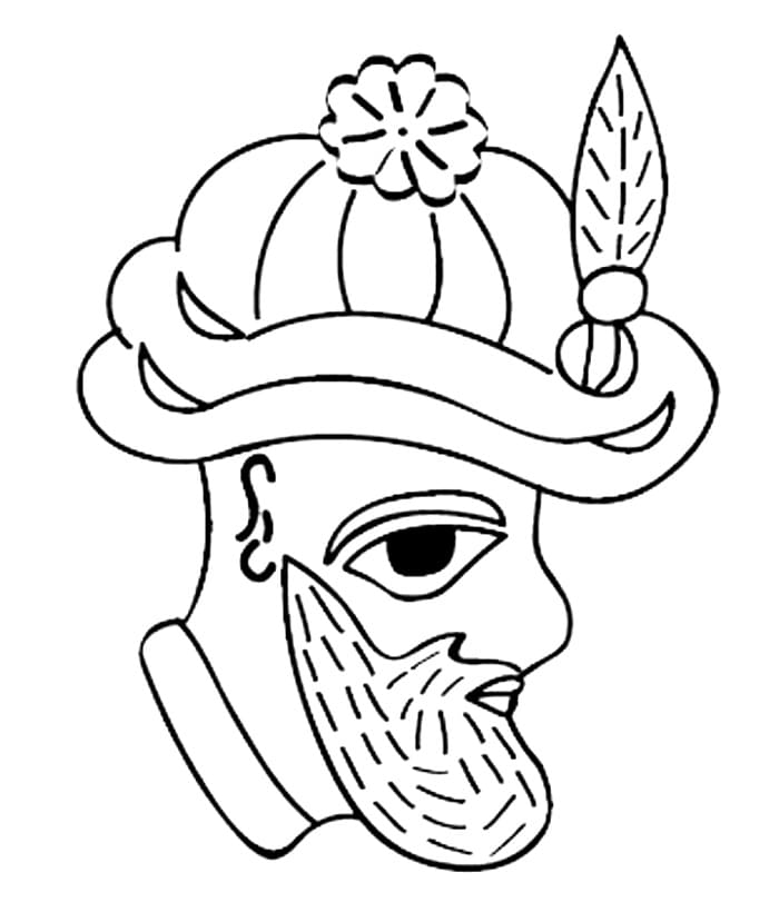 Karagöz ve Hacivat Bedava Boyama Sayfası