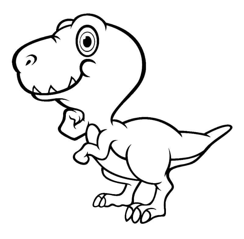 Muhteşem T-Rex Boyama Sayfası