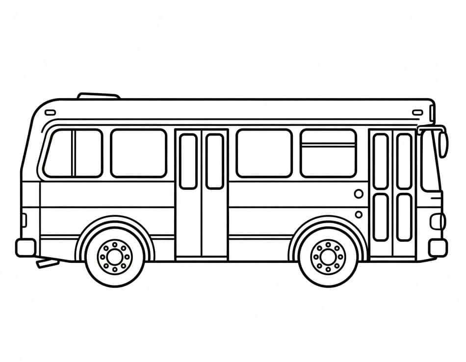 Otobüs (1) Boyama Sayfası