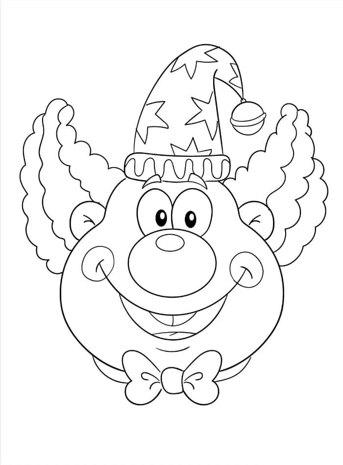 Palyaço Ücretsiz Boyama Sayfası