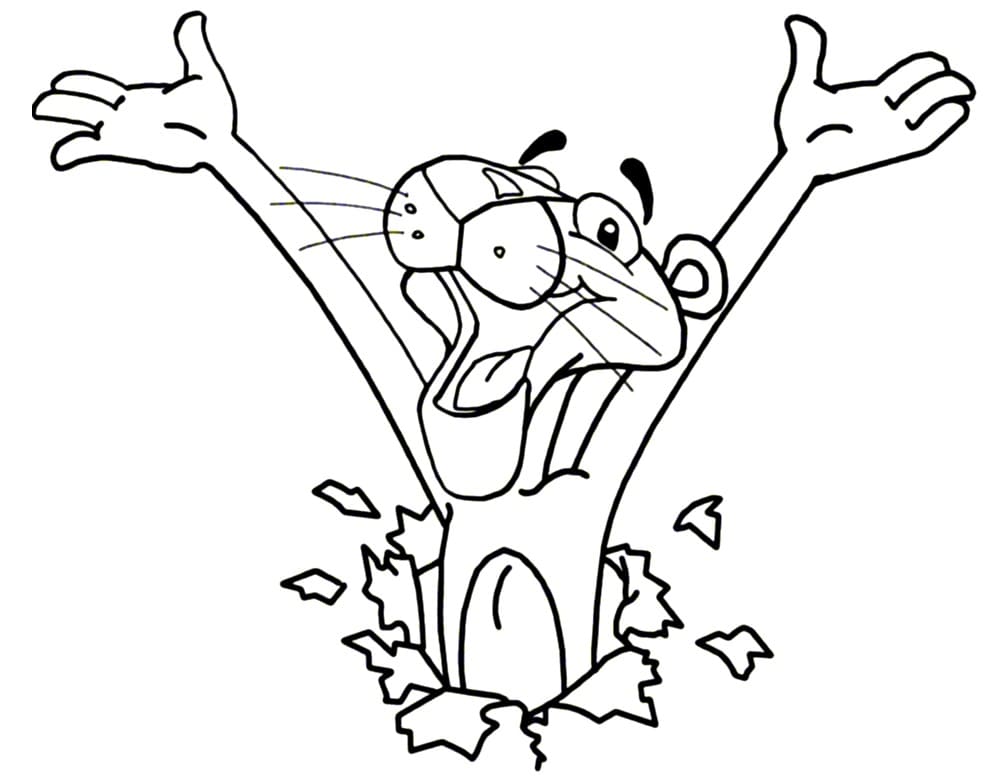 Pembe Panter (3) Boyama Sayfası