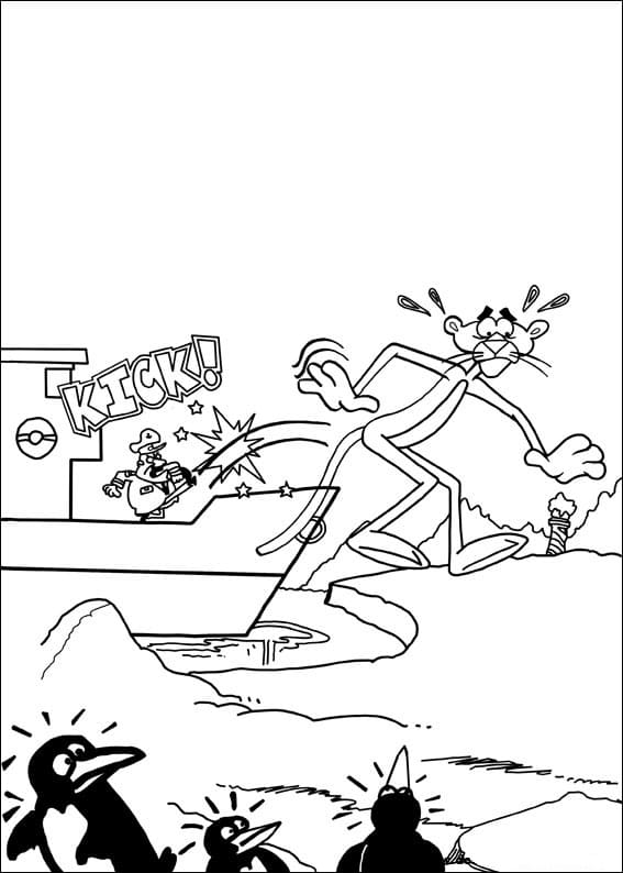 Pembe Panter (4) Boyama Sayfası