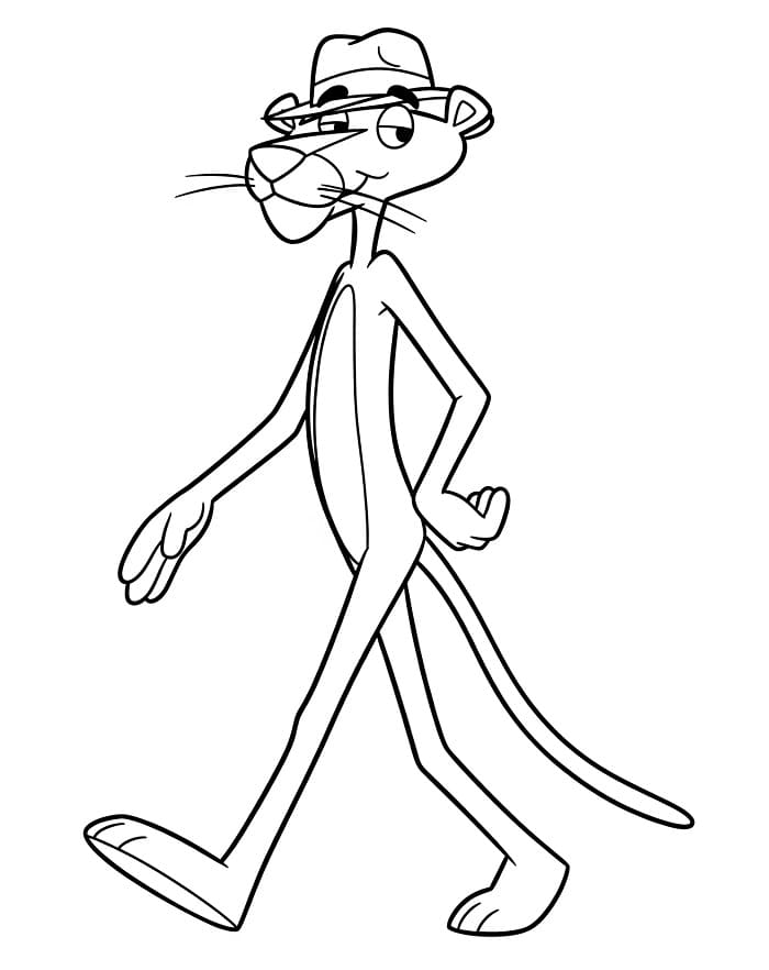 Pembe Panter Boyama Sayfaları