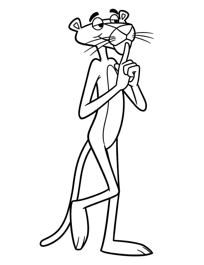 Pembe Panter Bedava Boyama Sayfası