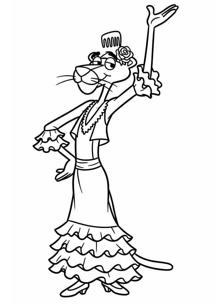 Pembe Panter Resmi Boyama Sayfası