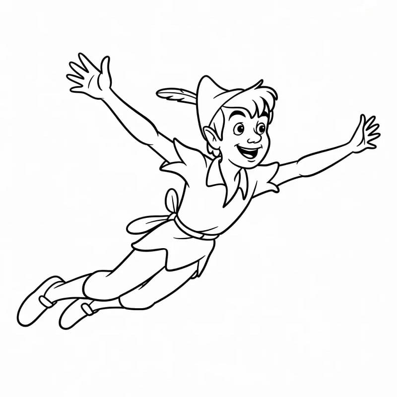 Peter Pan Disney Boyama Sayfası