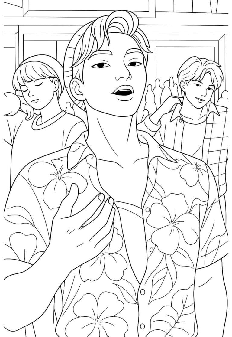 Saja Boys Resmi Boyama Sayfası