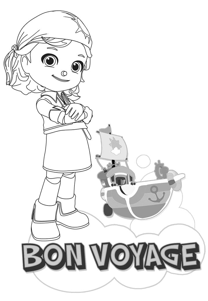 Sevimli Gökkuşağı Ruby Boyama Sayfası