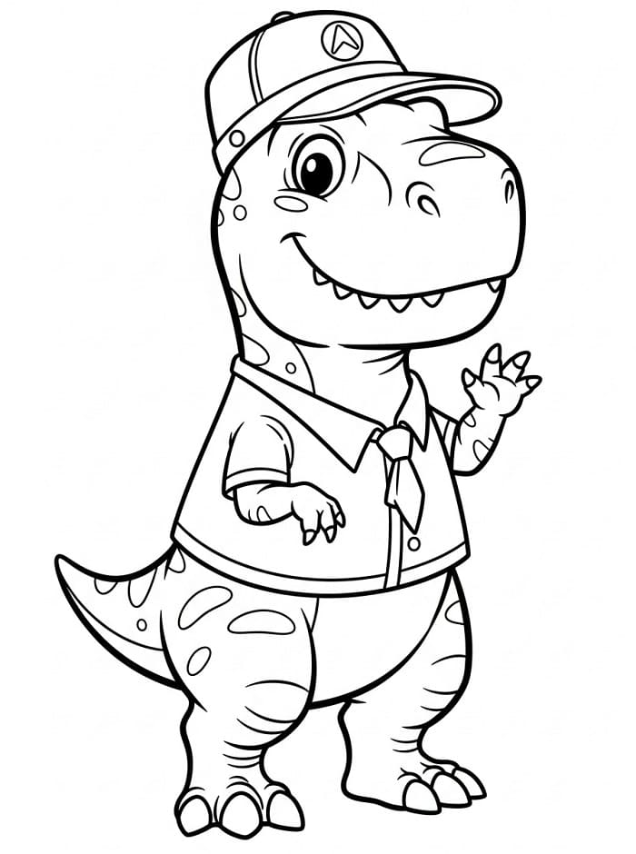 T-Rex Bedava Boyama Sayfası