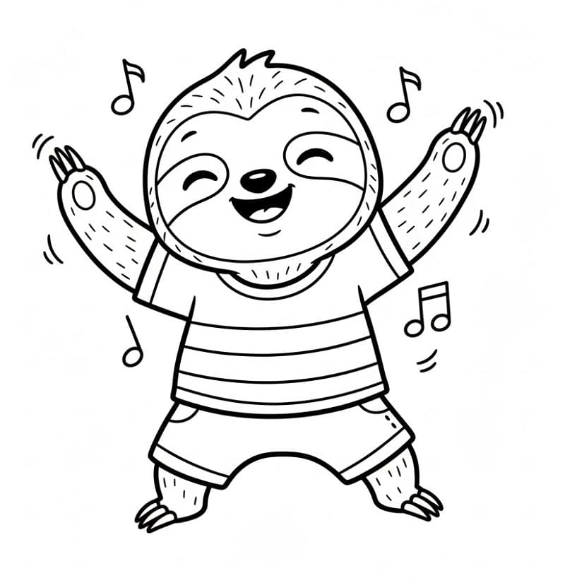 Tembel Tembel Hayvan Boyama Sayfası