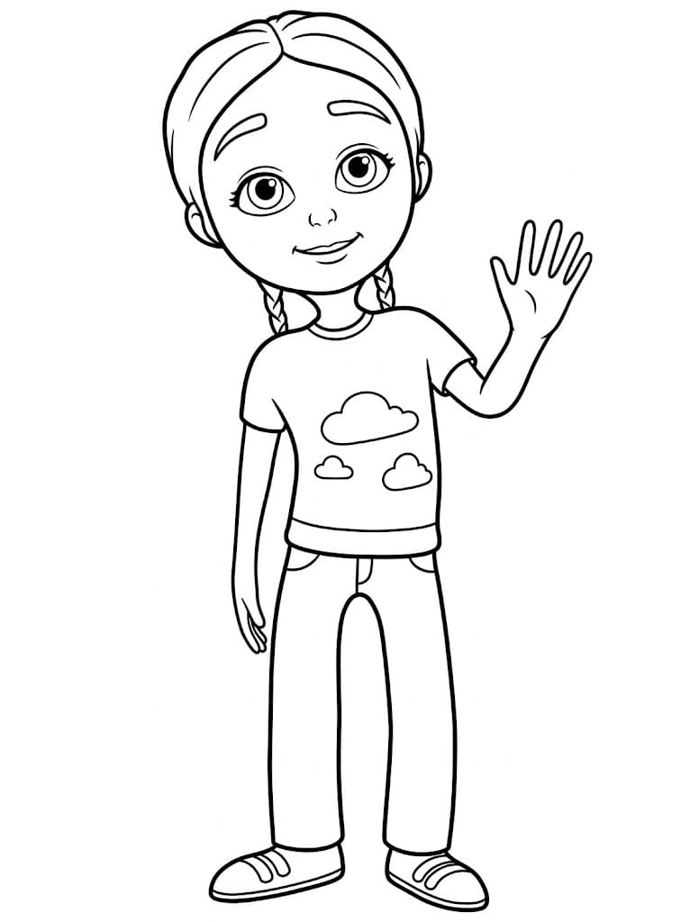 Ücretsiz Elif ve Arkadaşları Boyama Sayfası