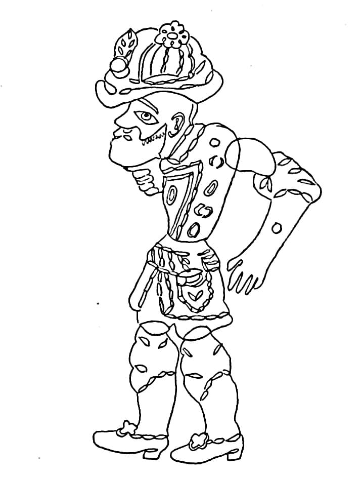 Ücretsiz Karagöz ve Hacivat Yazdırılabilir Boyama Sayfası