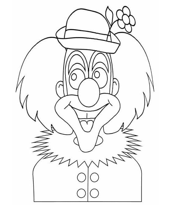 Ücretsiz Palyaço Görseli Boyama Sayfası