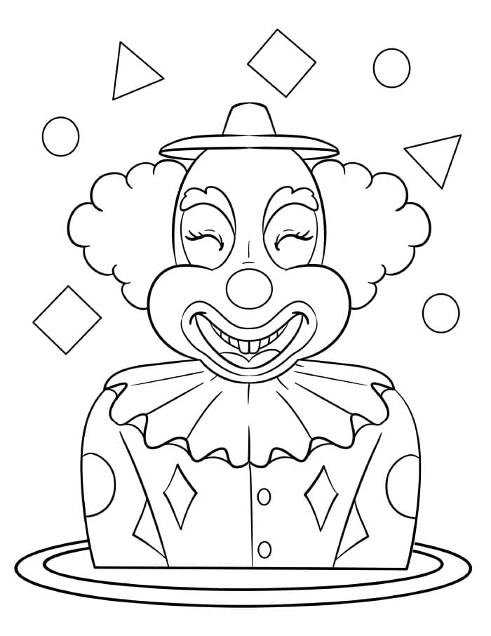 Ücretsiz Palyaço Boyama Sayfası