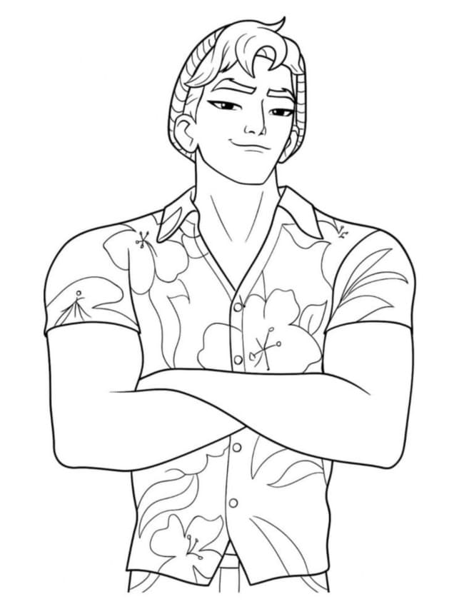 Ücretsiz Saja Boys Yazdırılabilir Boyama Sayfası