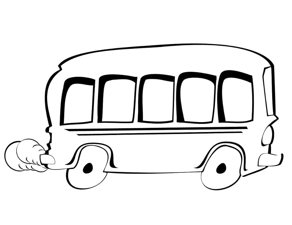 Yazdır Otobüs Boyama Sayfası