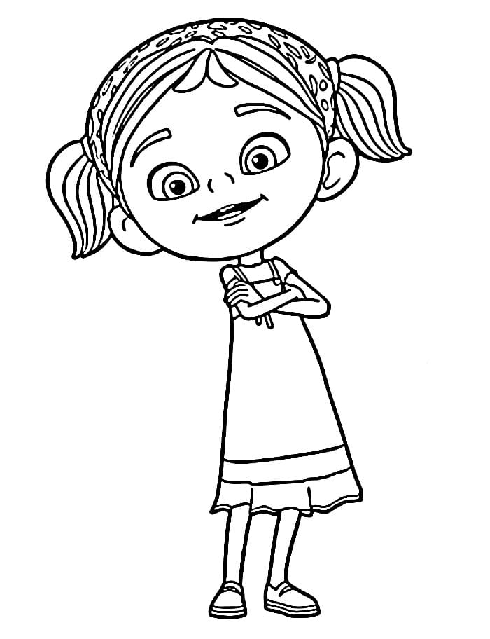 Yazdırılabilir Bedava Elif ve Arkadaşları Boyama Sayfası