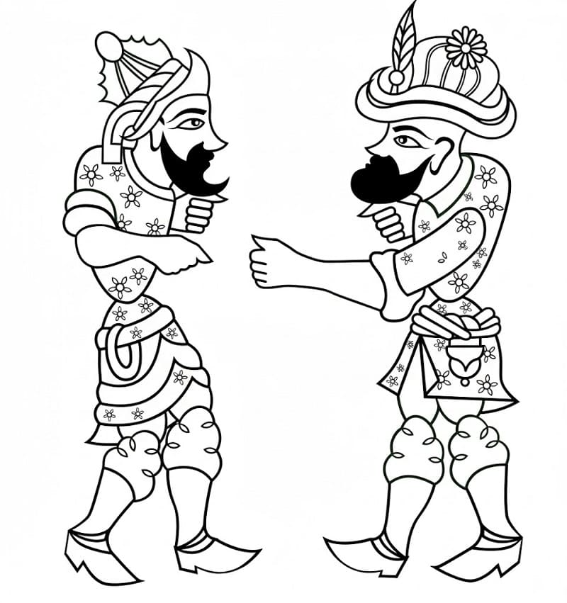 Karagöz ve Hacivat Boyama Sayfaları