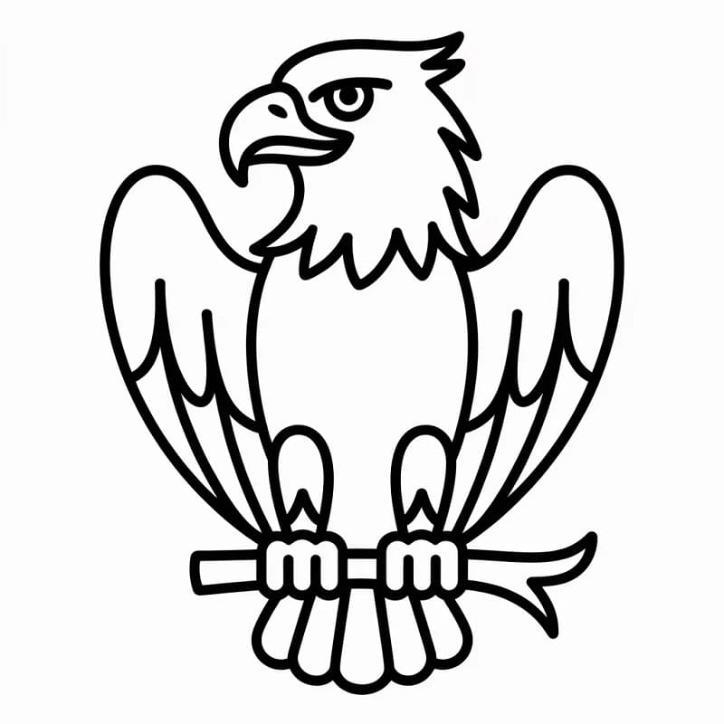 Animasyonlu Kartal Boyama Sayfası