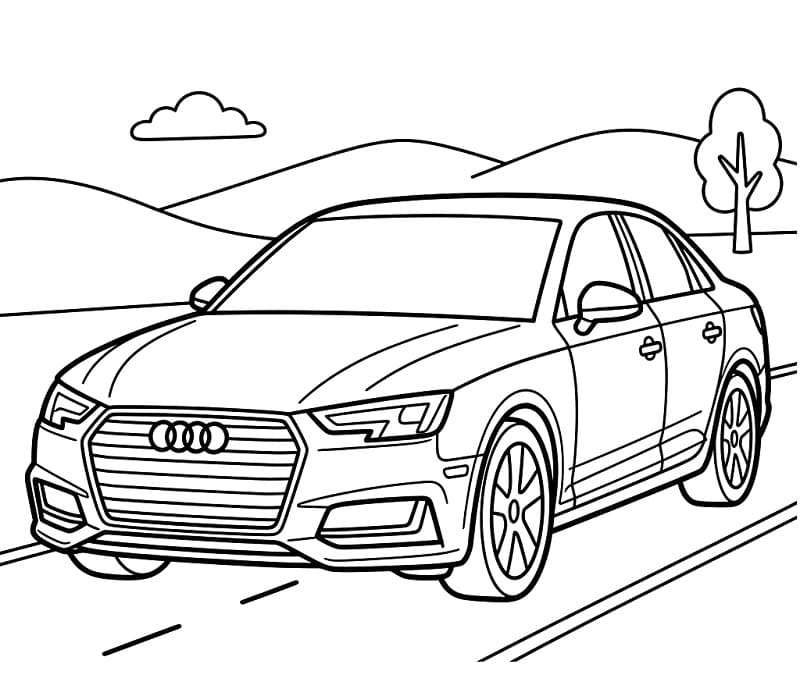 Audi Resmi Boyama Sayfası