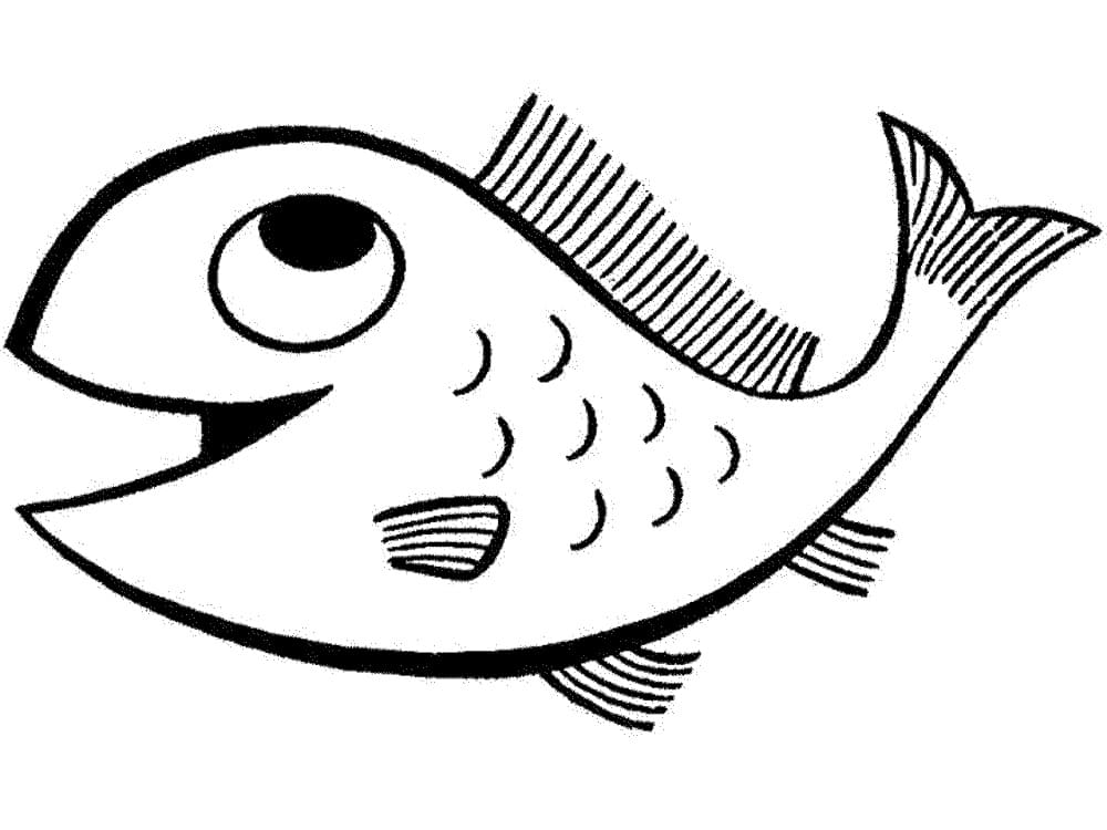 Balık (1) Boyama Sayfası
